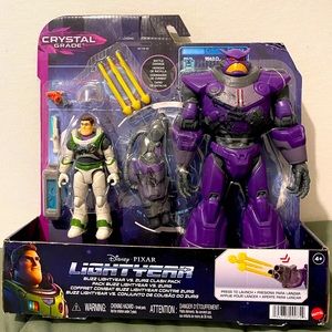 Mattel HJM87. Buzz Lightyear VS Zurg Clash Pack. Disney Lightyear Crystal Grade